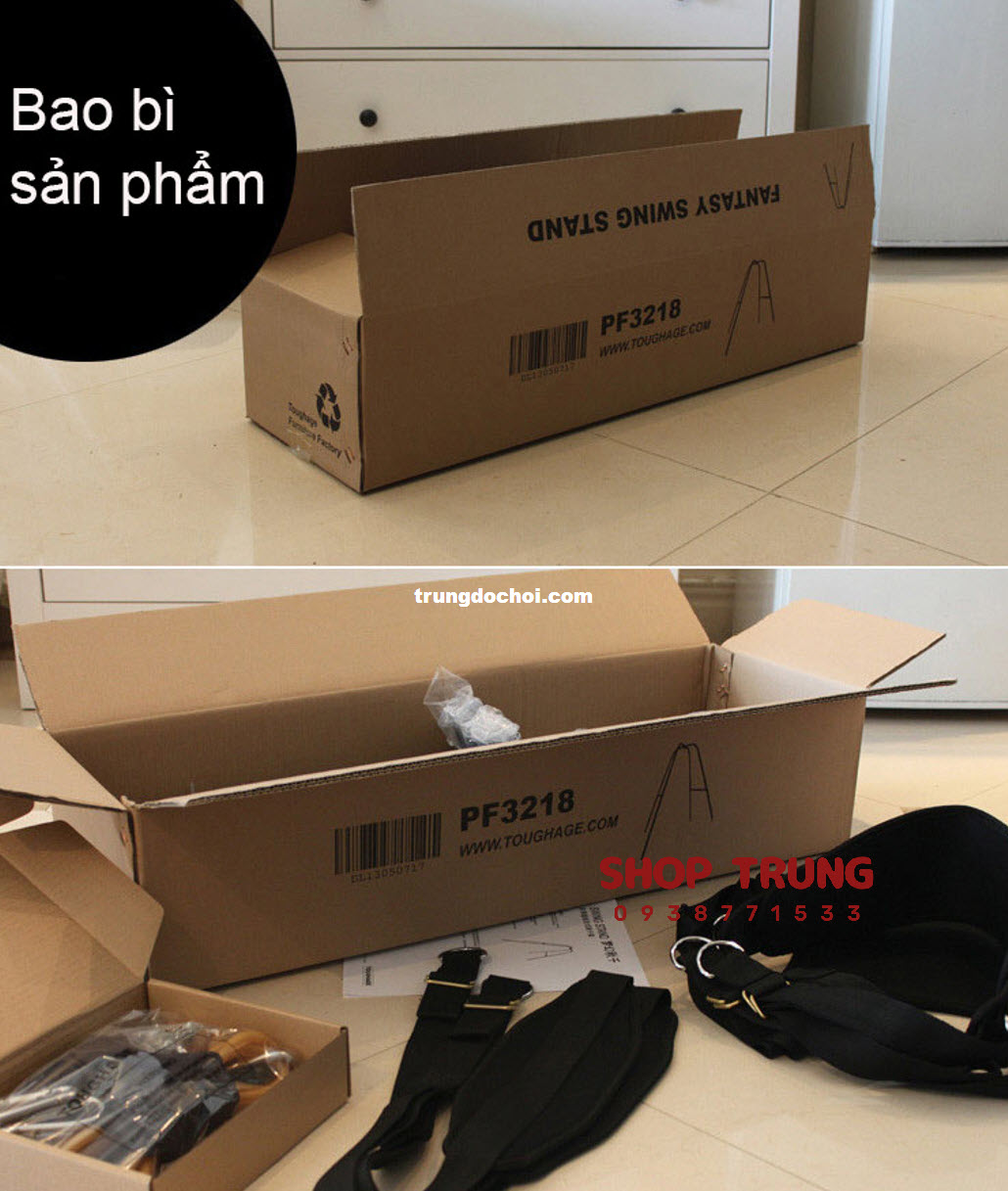 Trải Nghiệm Đỉnh Cao Đam Mê Với Bộ Xích Đu BDSM Sang Trọng