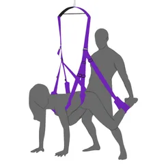 Dây treo 360 độ BDSM polime chắc chắn phụ kiện móc treo màu đen 