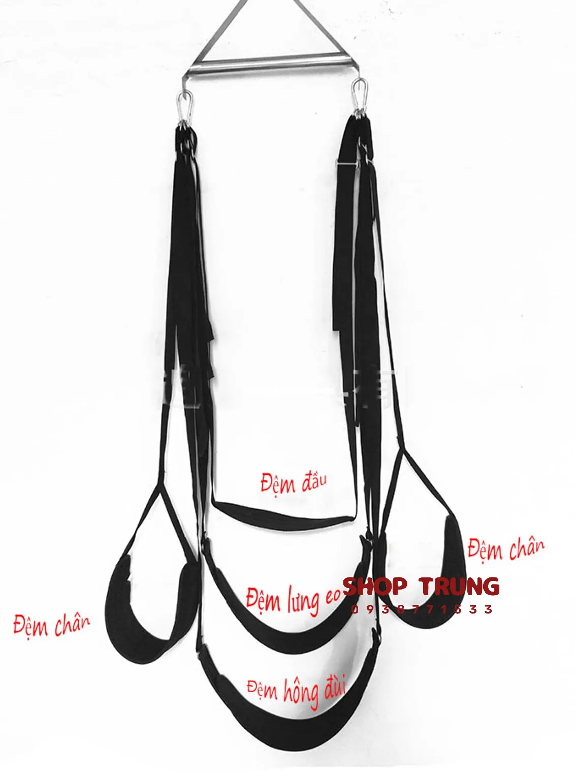Đai Treo Tư Thế 360 Đồ Chơi BDSM Đen Chắc Bền Siêu Hấp Dẫn
