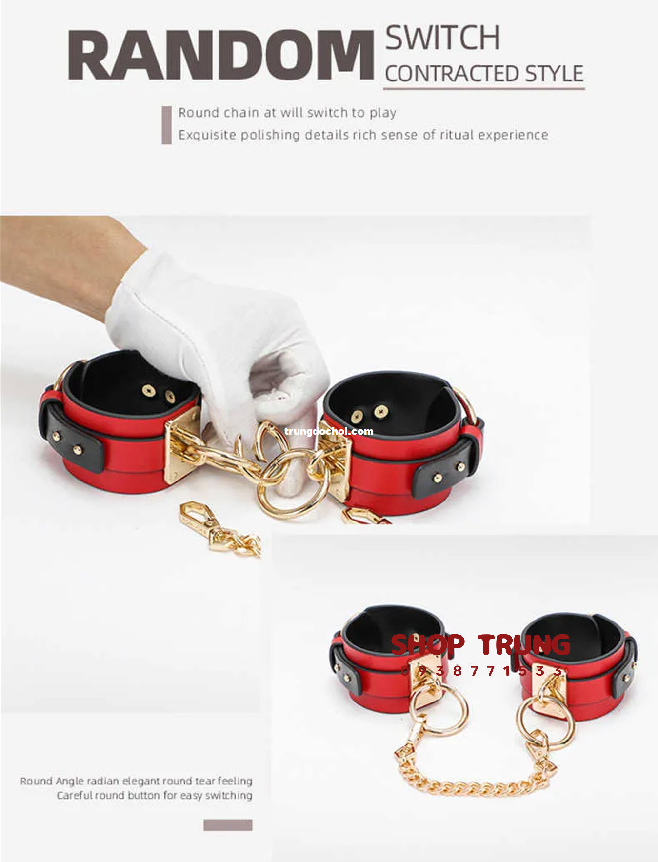 Bộ BDSM 8 Món Cao Cấp Khơi Gợi Đam Mê Khoái Cảm Mãnh Liệt