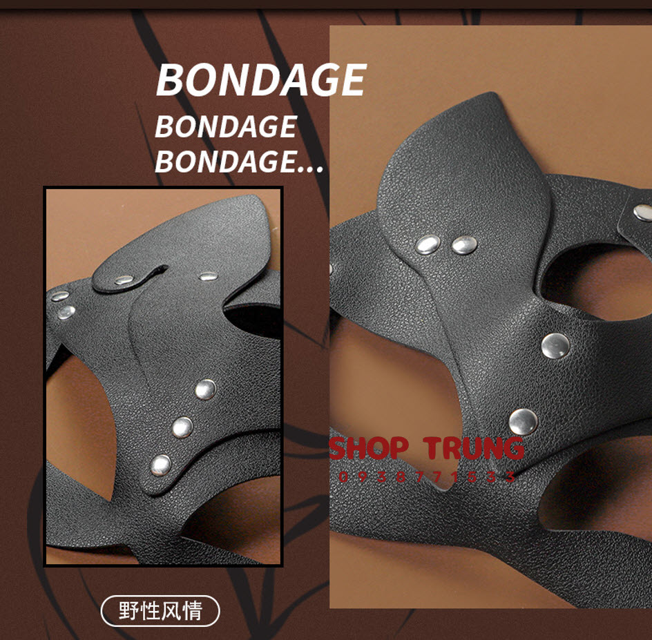 Đồ chơi BDSM mặt nạ tai mèo gợi cảm kích thích đam mê mãnh liệt