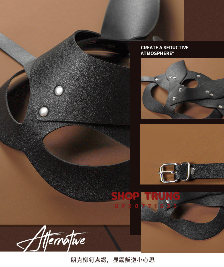 Đồ chơi BDSM mặt nạ tai mèo gợi cảm kích thích đam mê mãnh liệt