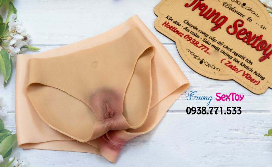 Quần lót silicon âm tính siêu mềm, độn mông tự nhiên, giấu dương vật