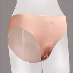Quần lót silicon âm tính đệm mông giấu dương vật mềm mịn như da thật 