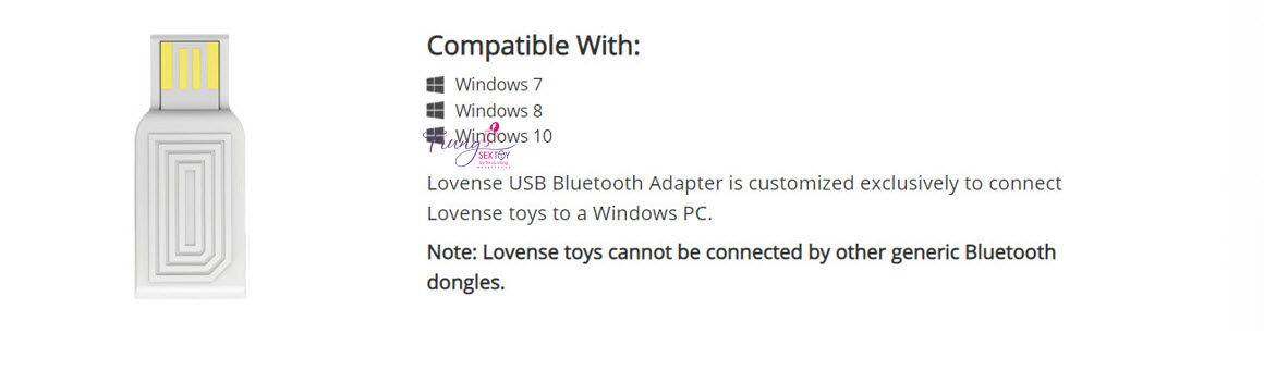 Lovense USB Bluetooth adapter kết nối PC Windows tiện lợi nhanh chóng