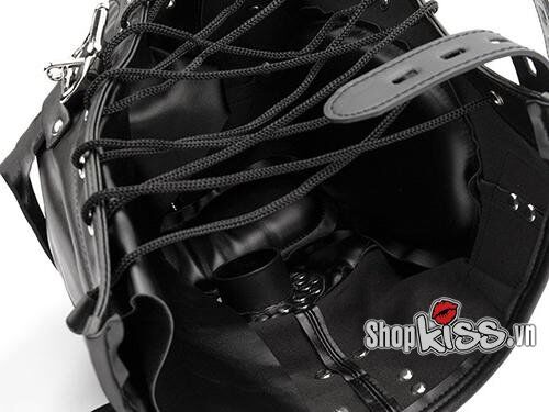 Dụng Cụ BDSM Trùm Đầu Da Cao Cấp Đầy Cá Tính Kích Thích