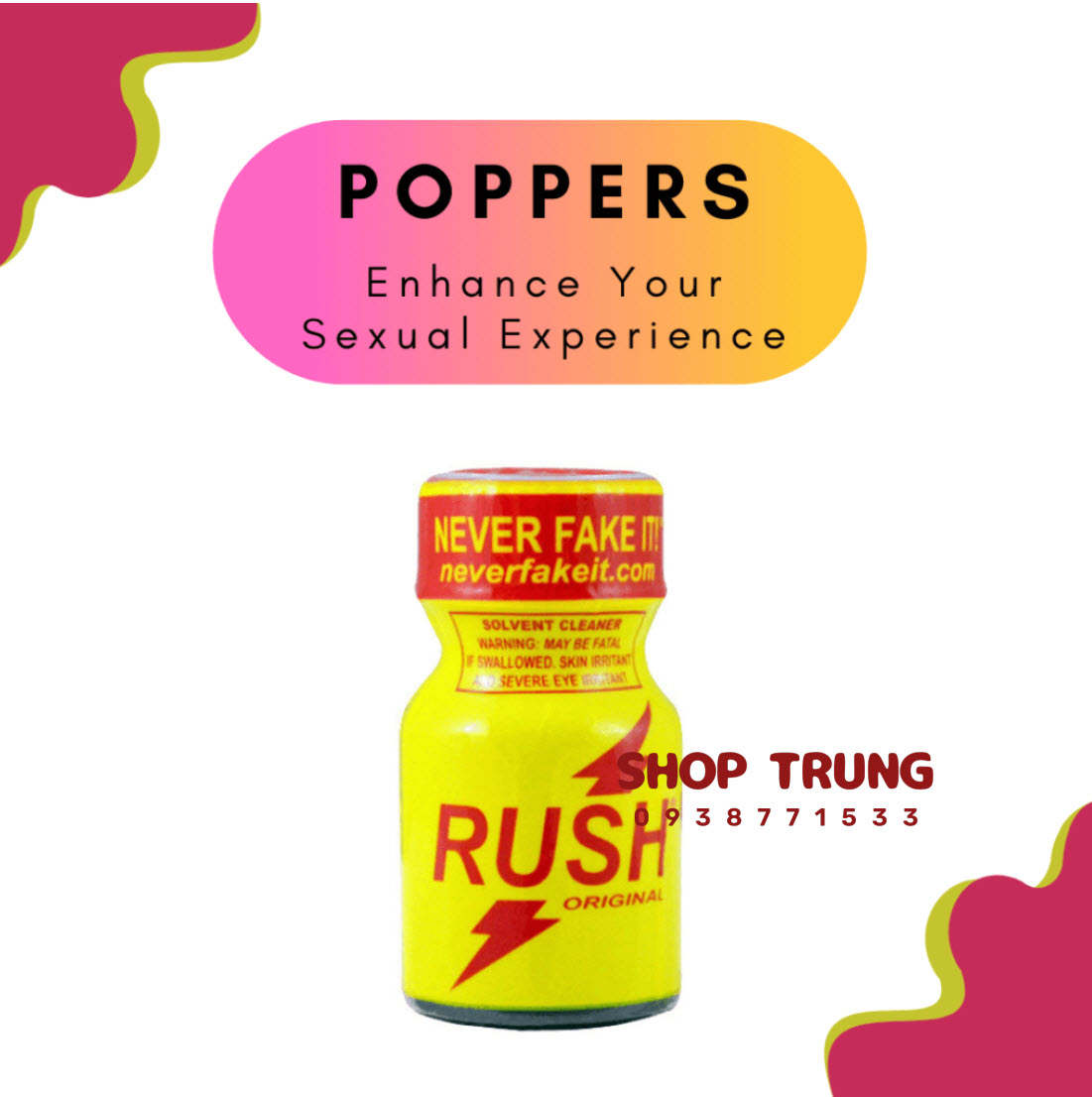 Popper USA RUSH Strong Scent Safe for Everyone