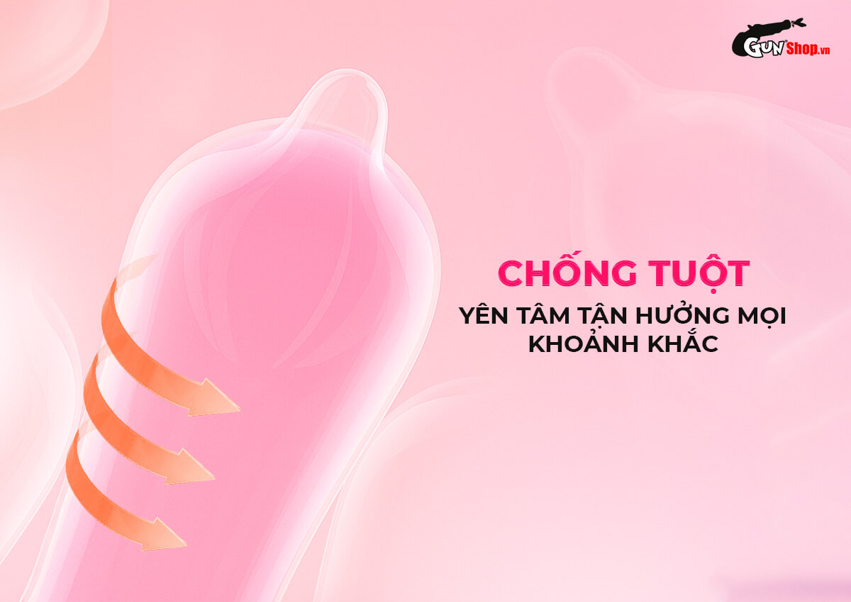 Bao cao su Shell Close Fit size 49mm siêu mỏng chống tuột kéo dài thời gian