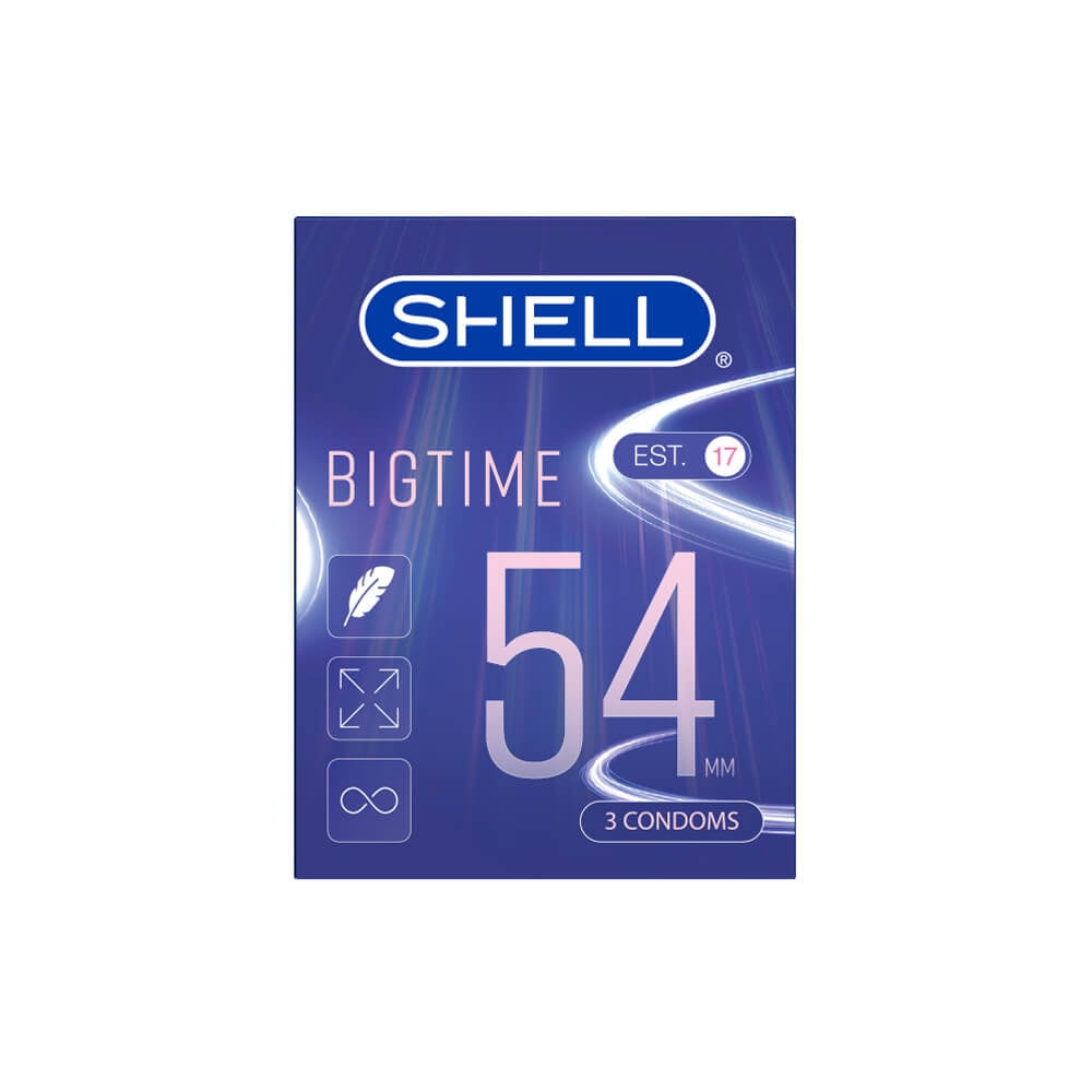 Bao Cao Su Shell Bigtime Size 54mm Mỏng Chống Tuột Kéo Dài 