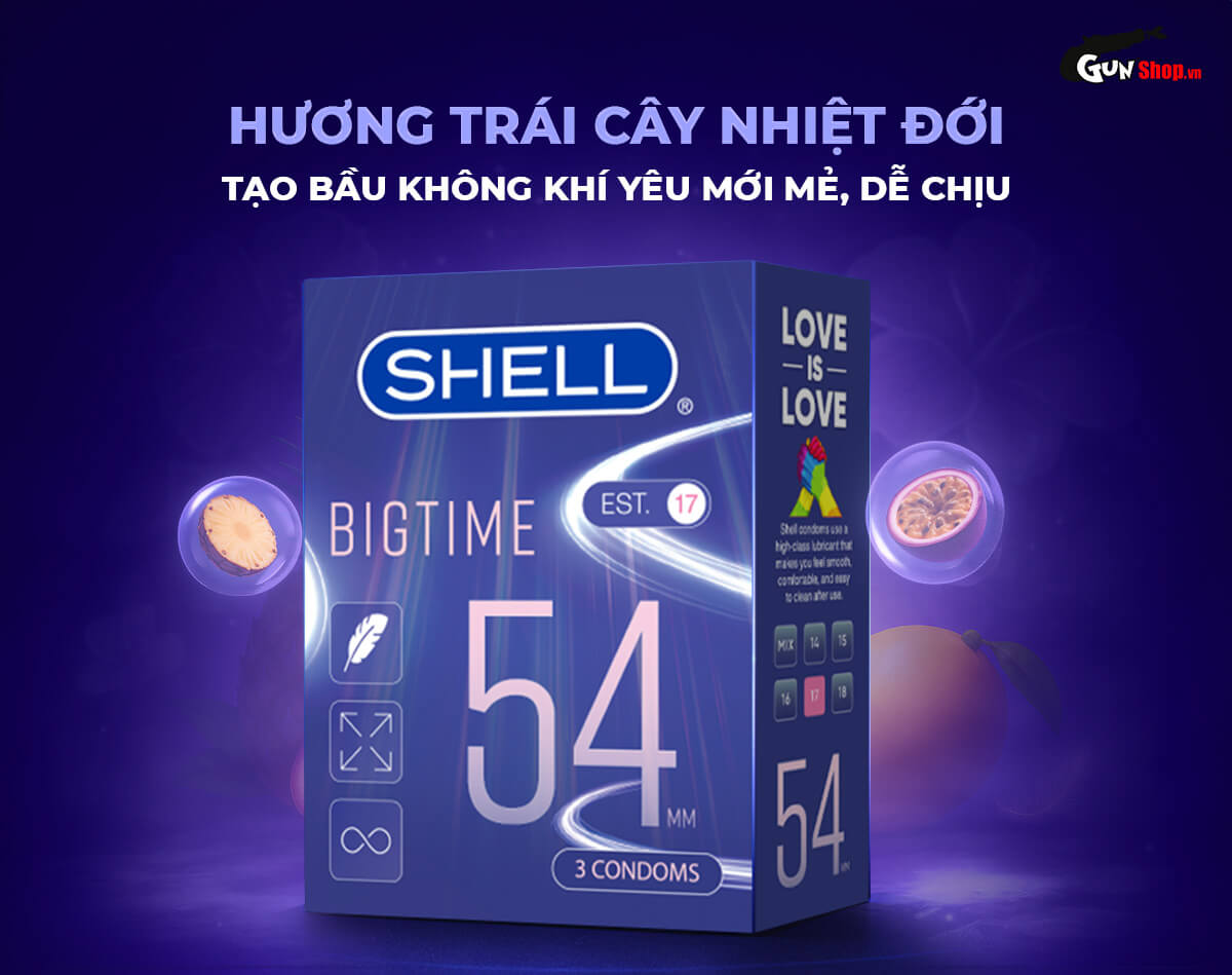 Cửa hàng bán Bao cao su Shell Bigtime - Size 54mm siêu mỏng chống tuột kéo dài thời gian - Hộp 3 cái có tốt không? Cửa hàng bán Bao cao su Shell Bigtime - Size 54mm siêu mỏng chống tuột kéo dài thời gian - Hộp 3 cái có tốt không?