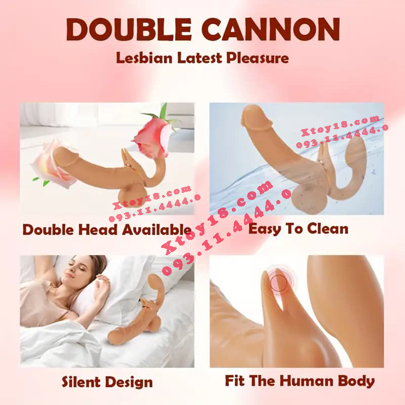 Dương Vật Giả 2 Đầu YEAIN Tự Động Rung Thụt Mạnh Mẽ