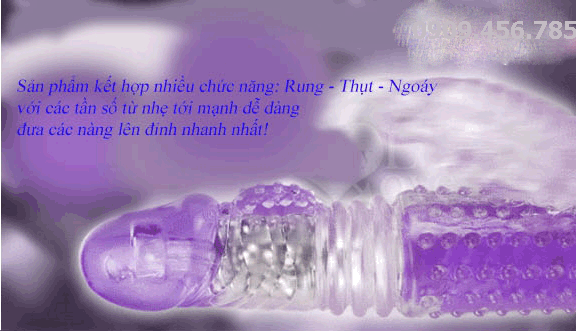 Dương Vật Giả Rung Xoay Ngoáy 25cm Siêu Mạnh, Chống Thấm