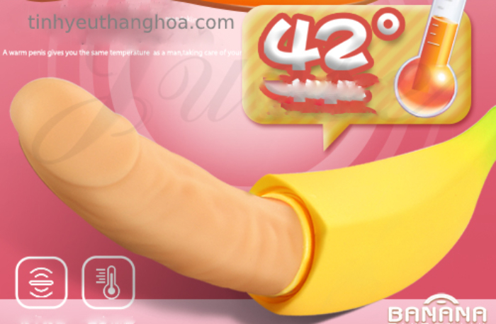 Dương Vật Giả Siêu Rung Ngụy Trang Banana Silicon Cao Cấp Pin USB