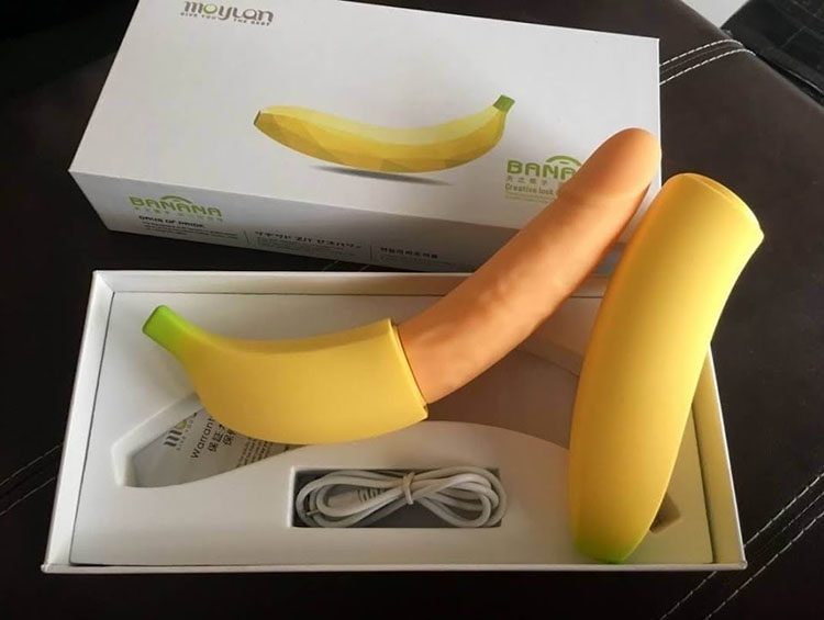 Dương Vật Giả Siêu Rung Ngụy Trang Banana Silicon Cao Cấp Pin USB