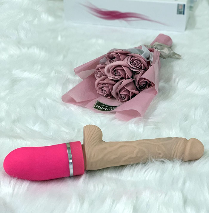 Dương vật giả Nano Louis V đa chức năng rung thụt nóng kích thích