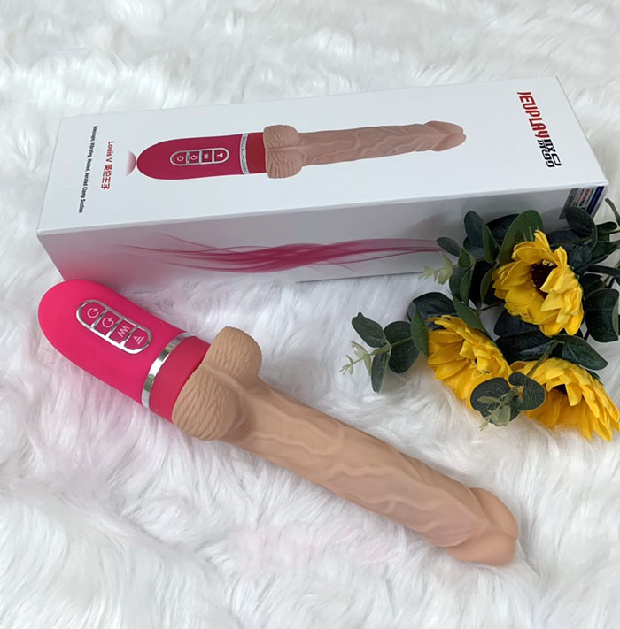 Dương vật giả Nano Louis V đa chức năng rung thụt nóng kích thích