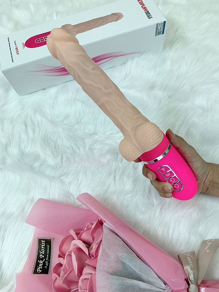 Dương vật giả Nano Louis V đa chức năng rung thụt nóng kích thích