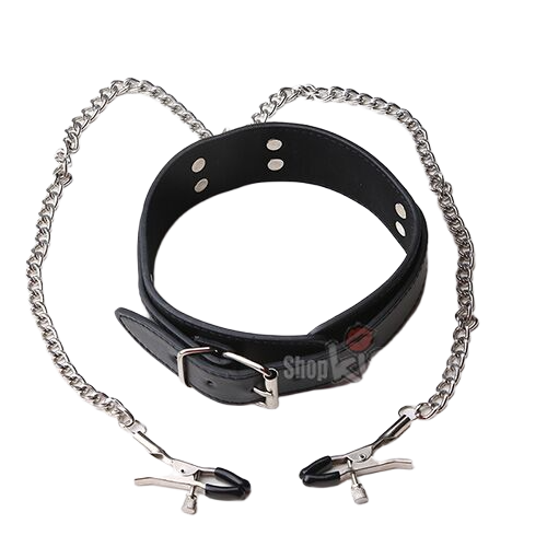 Vòng cổ dây chuyền kẹp núm vú bạo dâm BDSM sexy tạo hưng phấn mới 