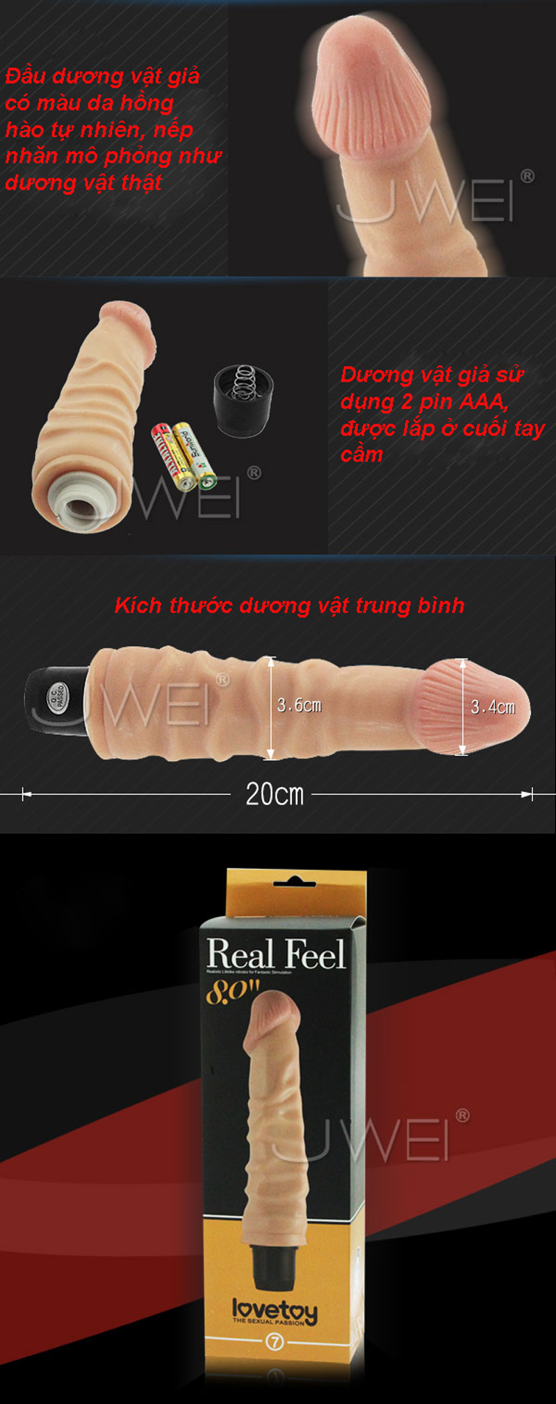 Dương Vật Giả Rung Real Feel A Tăng Khoái Cảm Mạnh Mẽ