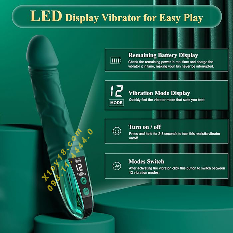 Dương Vật Giả Lesley Rung Mạnh Hàng Cao Cấp Tạo Cảm Giác Thật