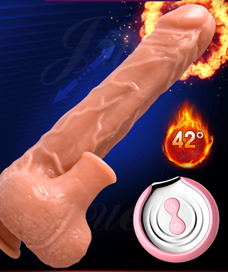 Dương Vật Giả Silicon Cao Cấp Phallus Rung Thụt Mút Phát Nhiệt Điều Khiển