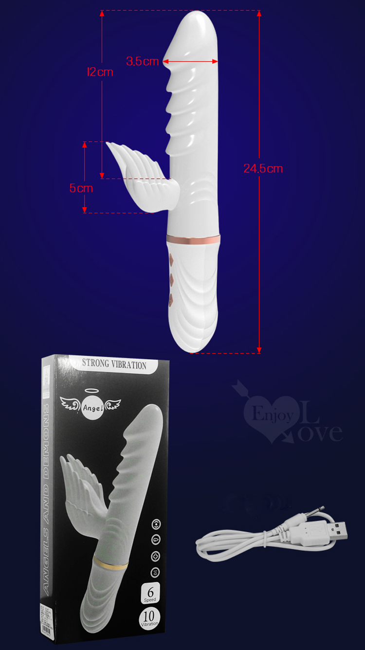 Dương Vật Giả Cao Cấp Angels Feather Rung Thụt Ngoáy Phát Nhiệt Mạnh