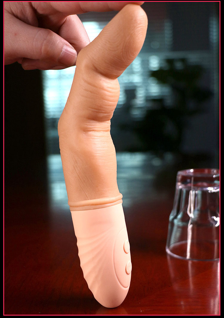 Găng Tay Massage Ngón Siêu Mềm Mịn Móc Lắc Rung Phát Nhiệt