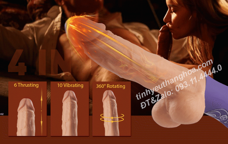 Dương Vật Giả Đa Năng Thụt Ngoáy Rung Phát Nhiệt Kích Thích