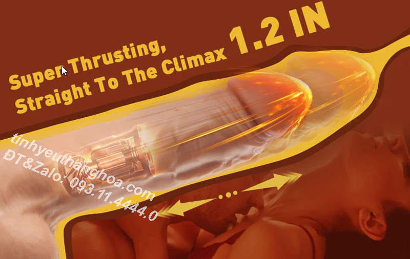 Dương vật giả đa năng thụt rung phát nhiệt kích thích mạnh mẽ