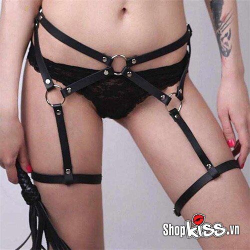 Thắt lưng da Garter dây đeo đùi phong cách quyến rũ
