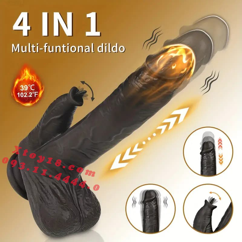 Dương Vật Giả Đế Hít Châu Phi Rung Thụt Ngoáy Liếm Phát Nhiệt Cao Cấp