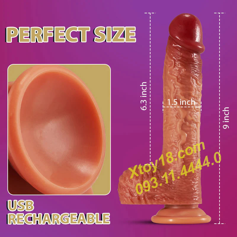 Dương Vật Giả WENDT Đa Năng: Đế Hít, Thụt Rung Nhiệt Kích Thích