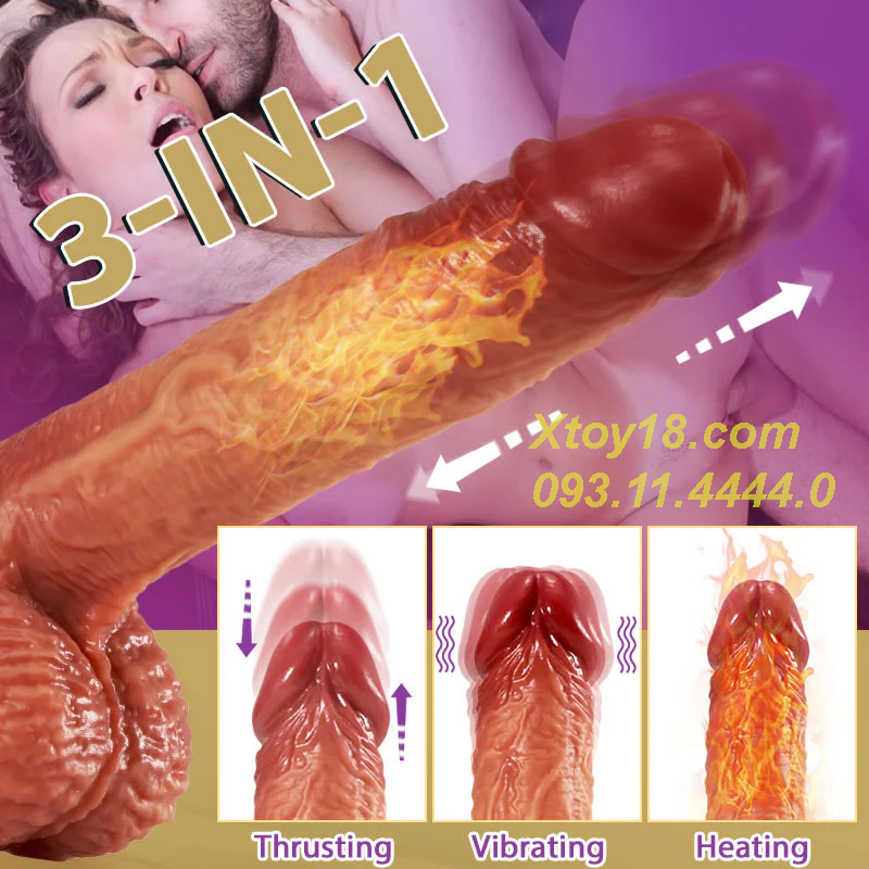 Dương Vật Giả WENDT Đa Năng: Đế Hít, Thụt Rung Nhiệt Kích Thích