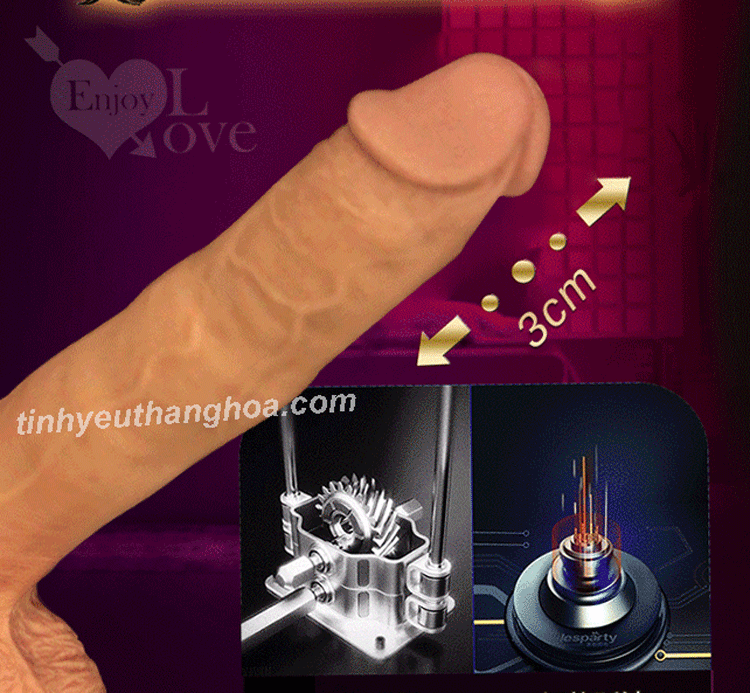 Dương Vật Giả YEAIN Đa Chức Năng Rung Thụt Ngoáy Phát Nhiệt