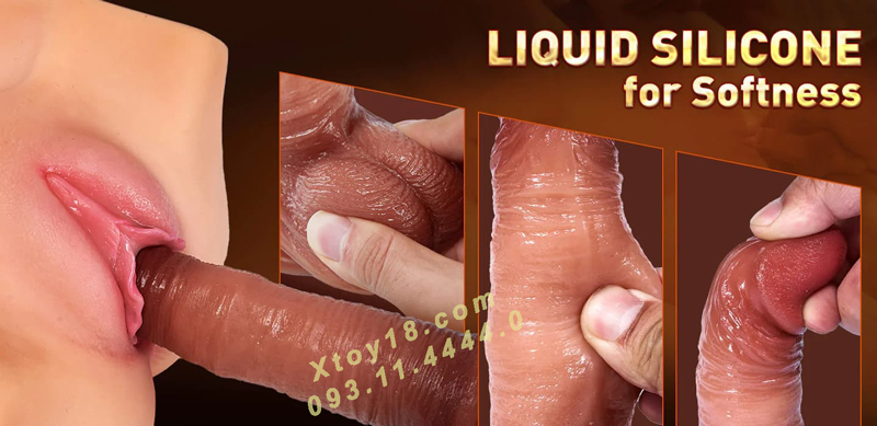 Dương Vật Giả KENDI Đa Năng Có Đế Hít Rung Ngoáy Gợn Sóng