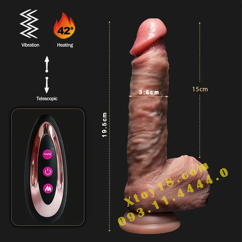 Dương Vật Giả Đa Năng Ballslover Thụt Rung Hít Từ Xa