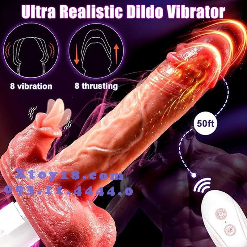 Dương Vật Giả Đa Năng AY Hút Mạnh Rung Nhiệt Kích Thích