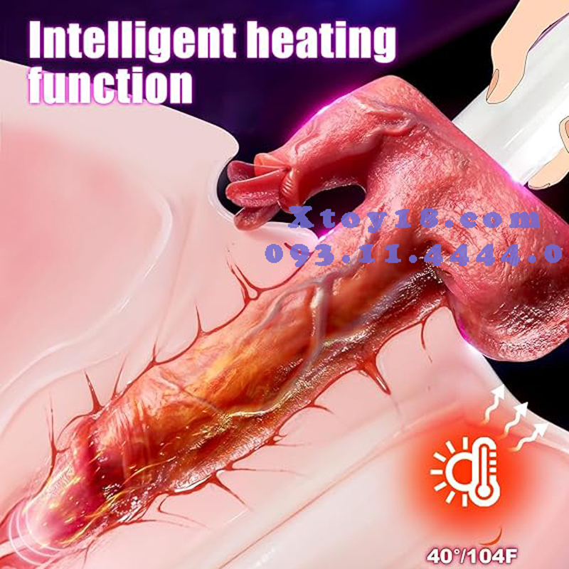 Dương Vật Giả Đa Năng AY Hút Mạnh Rung Nhiệt Kích Thích