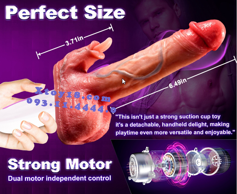 Multi-functional AY Suction Base Silicone Dildo 25cm