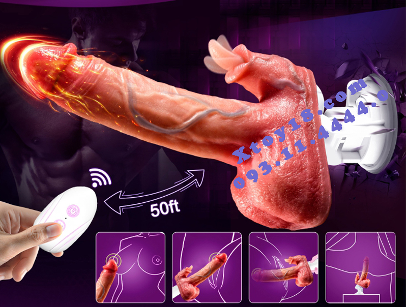 Multi-functional AY Suction Base Silicone Dildo 25cm