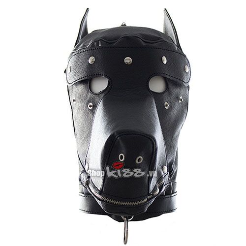 Mặt Nạ Bạo Dâm Đầu Chó Da PU Cao Cấp Tăng Hưng Phấn