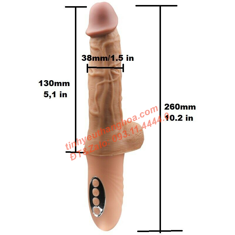 Dương Vật Giả ARES Đa Chức Năng Rung Thụt Ngoáy Phát Nhiệt