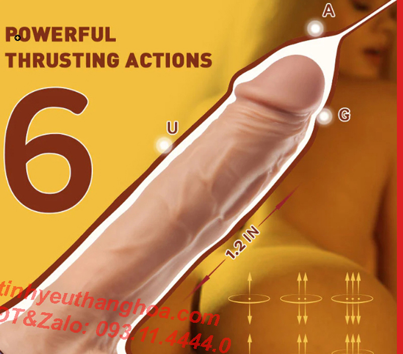 Dương Vật Giả ARES Đa Chức Năng Rung Thụt Ngoáy Phát Nhiệt
