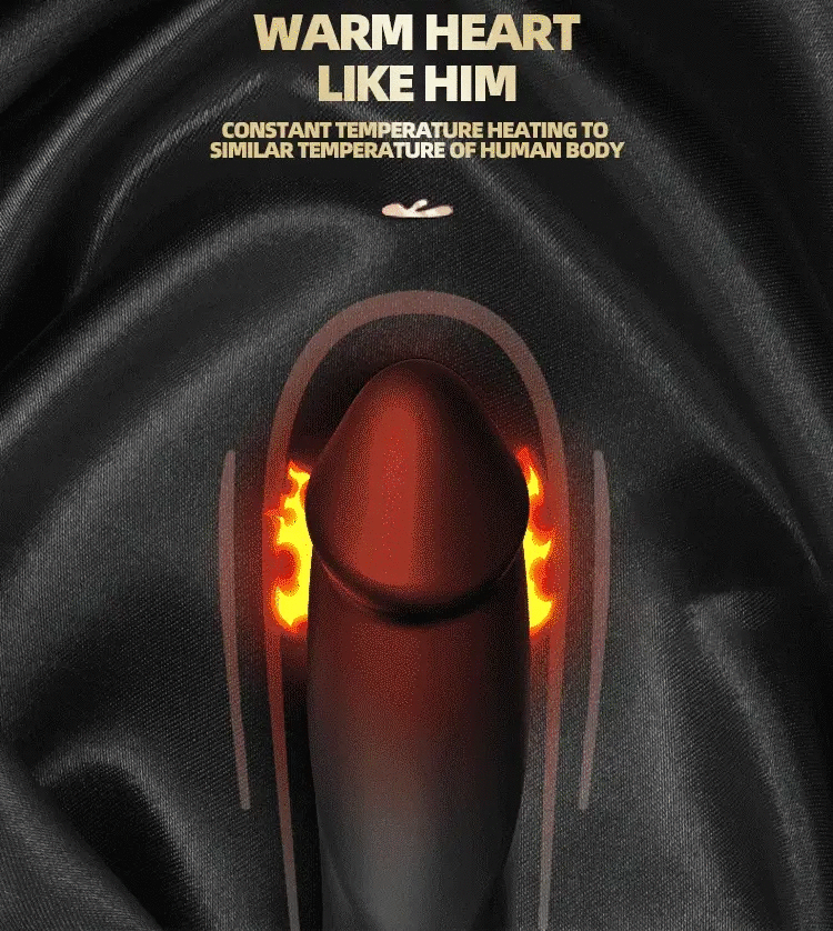 Dương vật giả A-KING PRO đa chức năng rung mút sưởi ấm cao cấp