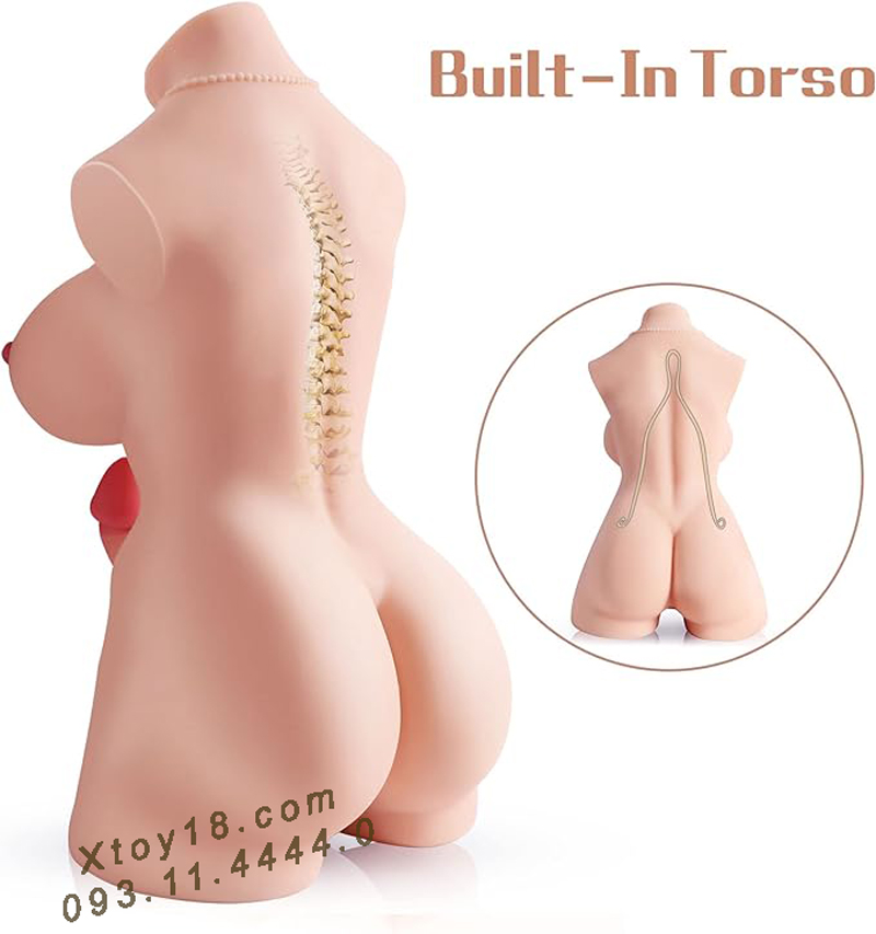 Búp Bê Tình Dục Bán Thân 3D Da Trắng Đồng Tính Nữ Siêu Mềm Mại