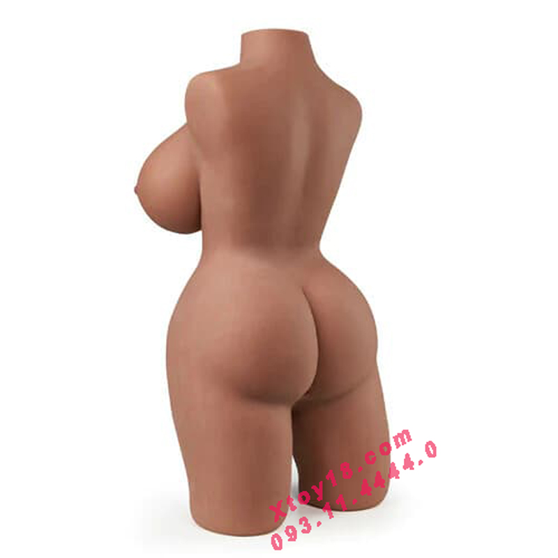 Búp bê tình dục bán thân 3D da nâu dành cho đồng tính nữ