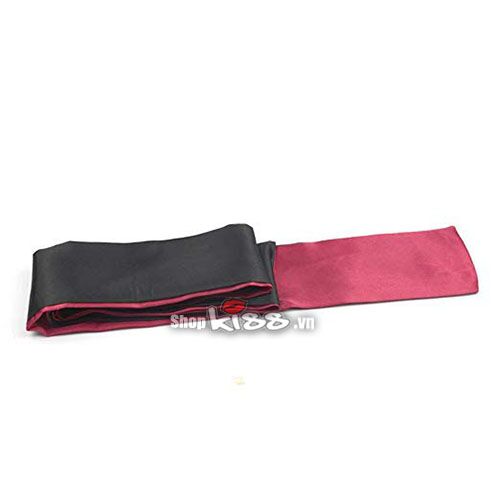 Silky Satin Blindfold Soft BDSM Eye Mask Black Red