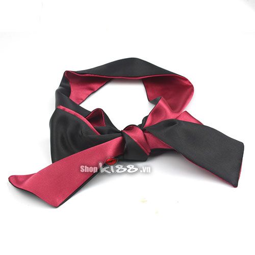 Silky Satin Blindfold Soft BDSM Eye Mask Black Red