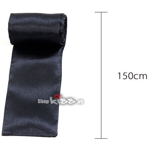 Silky Satin Blindfold Soft BDSM Eye Mask Black Red