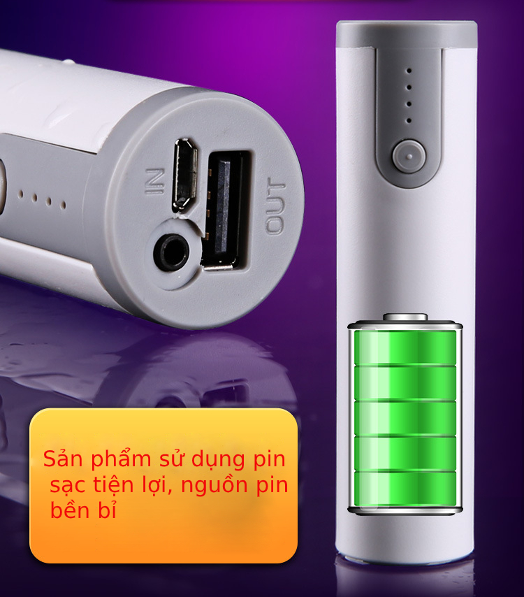 Trứng Rung Mizz Zee Cao Cấp Pin Sạc Chống Nước Tím